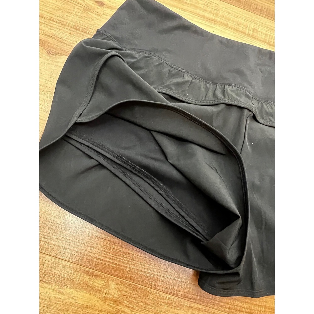 Zyia Active Shorts XXL Lined Compression Solid Black Running Workout 2-in-1 - Picture 6 of 6